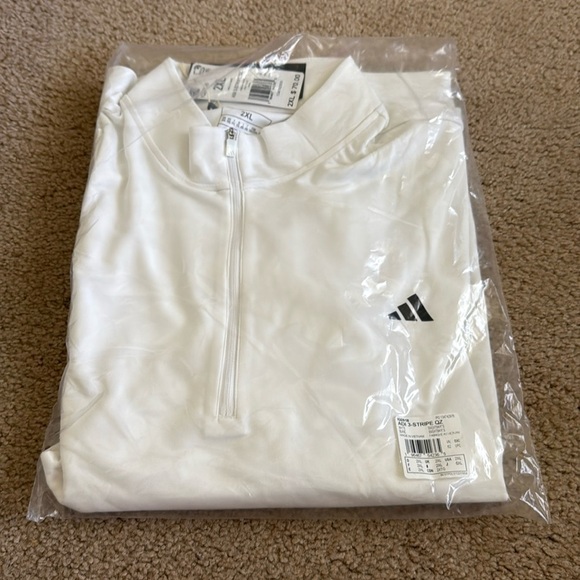 ❌SOLD on XPOST❌ Adidas Men’s 3-STRIPES QUARTER-ZIP PULLOVER- 2XL- NWT - Picture 2 of 9